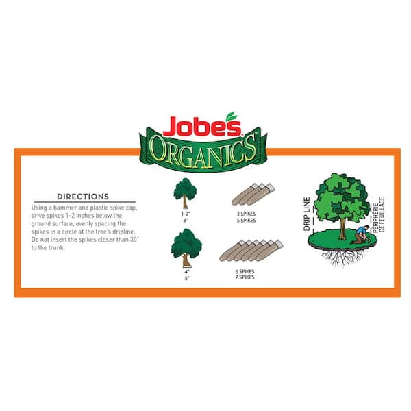 Jobe's Organic Shrubs/Trees/Vegetables 8-2-2 Plant Fertilizer 8 Pk