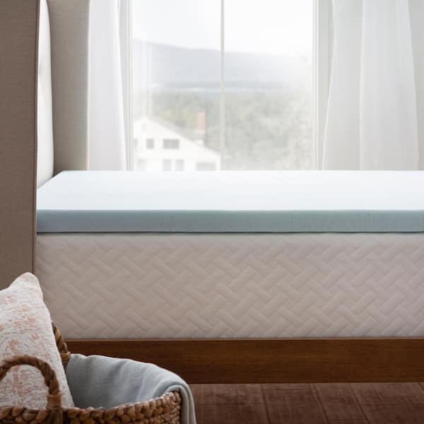 Brookside 2 in. California King Gel Memory Foam Mattress Topper