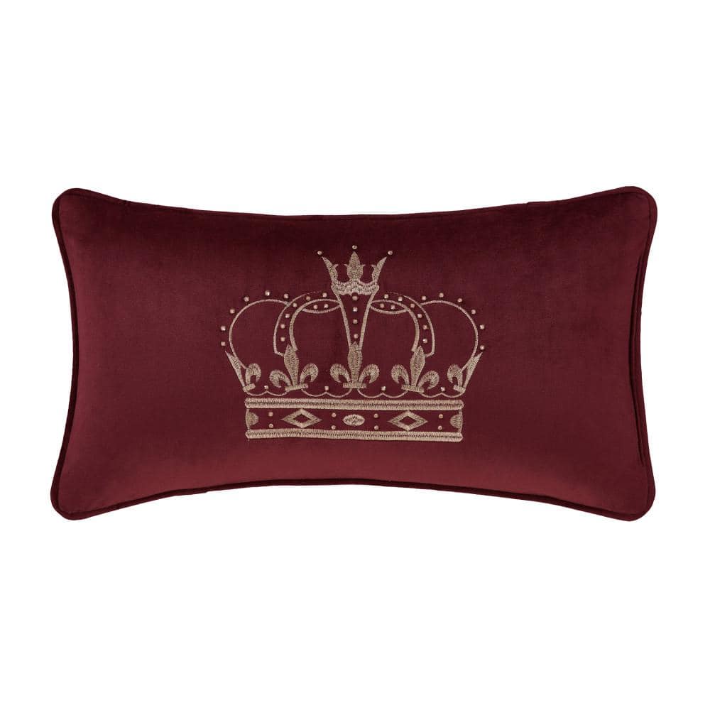 Toulhouse Crown Red Polyester Crown Boudoir 15 x 20 in.