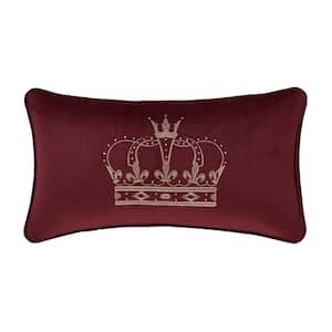 Toulhouse Crown Red Polyester Crown Boudoir 15 x 20 in.