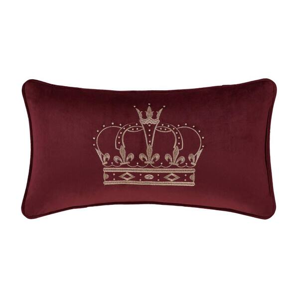 Unbranded Toulhouse Crown Red Polyester Crown Boudoir 15 x 20 in.
