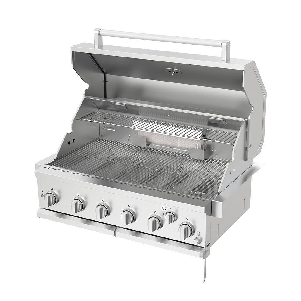 Spire 36-Inch Stainless Steel Built-In 6-Burner Natural Gas Grill