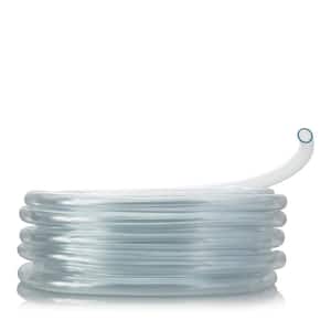 1/2 in. I.D. x 3/4 in. O.D. x 100 ft. Multi-Use Clear Flexible Vinyl Tubing for Fountains, Aquariums, AC and More