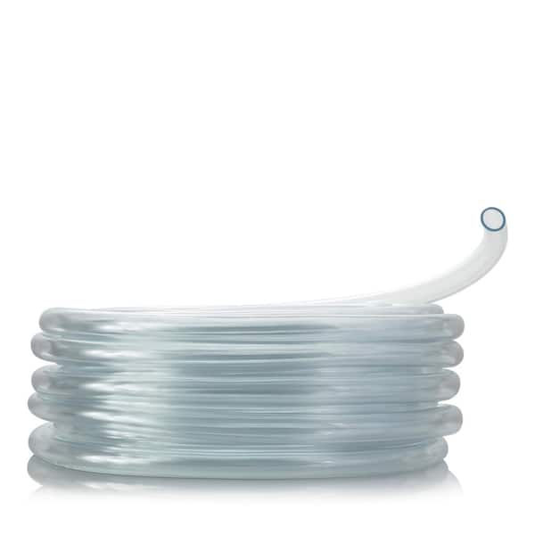 Alpine Corporation 5/8 in. I.D. x 7/8 in. O.D. x 100 ft. Multi-Use Clear Flexible Vinyl Tubing for Fountains, Aquariums, AC and More