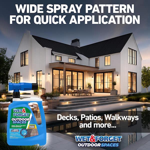 68 oz. Hose End Outdoor Cleaner Moss, Mold and Mildew Remover for Deck Patio Fence Concrete