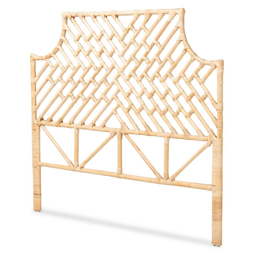 Jayliah Natural Brown Rattan Queen Size Headboard