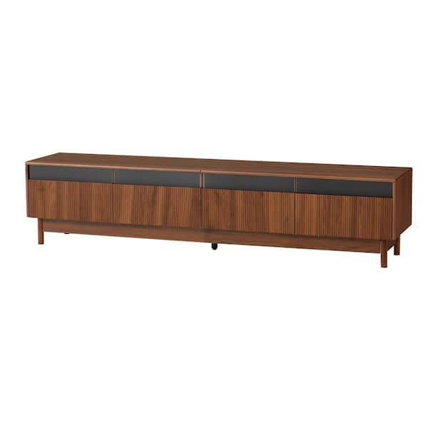 Harper & Bright Designs Modern Walnut TV Stand Entertainment