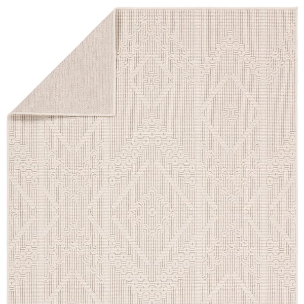 Vibe Cardinal Cream 3 ft. x 8 ft. Runner Medallion Polypropylene Indoor/Outdoor Area Rug