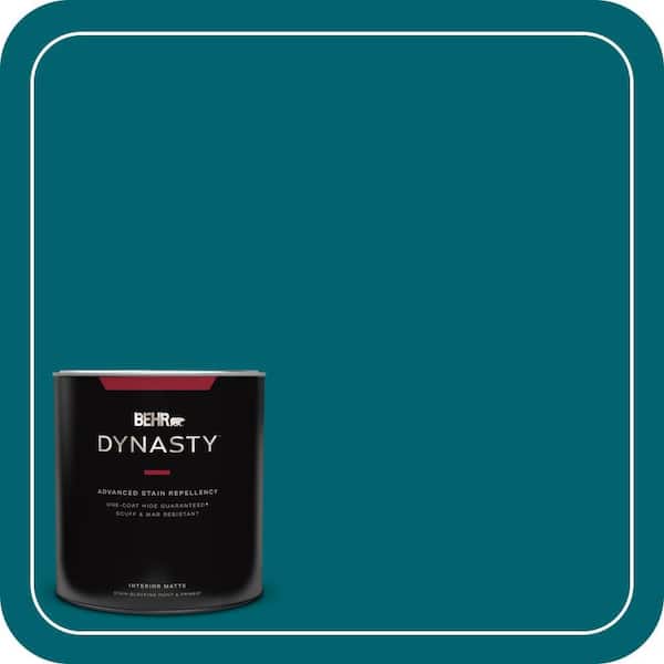BEHR DYNASTY 1 qt. #S-H-520 Peacock Tail Matte Interior Stain-Blocking Paint & Primer