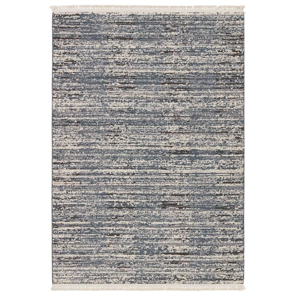 Jaipur Living Ragnar Blue 5 ft. x 7 ft. Stripes Area Rug