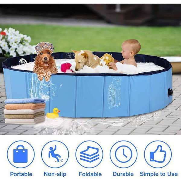 Jasonwell foldable dog pet bath pool collapsible dog pet pool bathing tub kiddie pool hot sale for dogs cats and kids