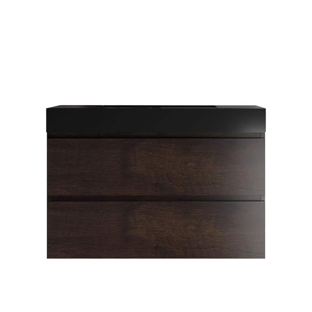 Alice 36.00 in. W x 18.10 in. D x 25.20 in. H Single Sink Wall Mounting Bat