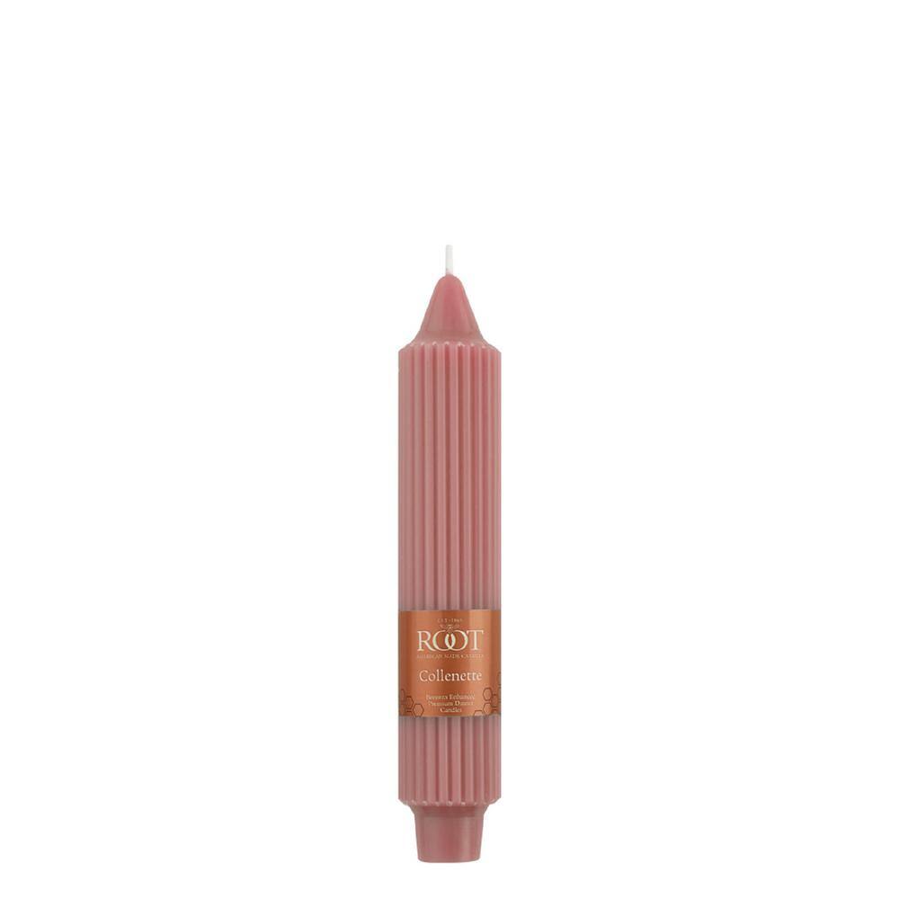 Dusty Rose Beeswax Blend Scented Taper Candle Set, 7-Inch, 4-Count