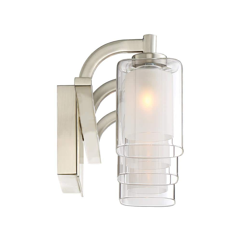 Elegant Brushed Nickel 21" LED Vanity Wall Light with Dimmable Frosted Bulbs