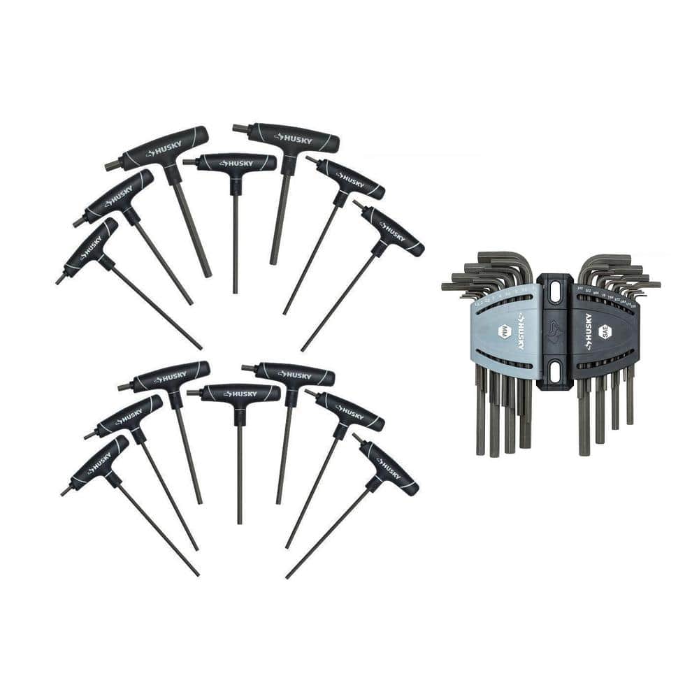 SAE/Metric T-Handle and Long Arm Hex Key Set (40-Piece) price history on PriceWatchPro