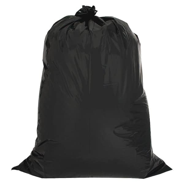 42-Gallons Black Outdoor Plastic Construction Flap Trash Bag, 40