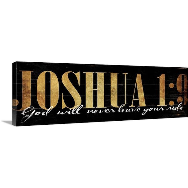 GreatBigCanvas "Joshua 1:9" by Jace Grey Canvas Wall Art