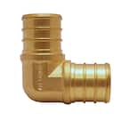 3/4 in. Brass PEX-B Barb 90 Elbow (10-Pack)