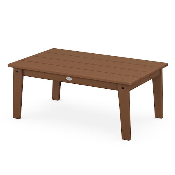 Lakeside Teak Plastic Outdoor Coffee Table