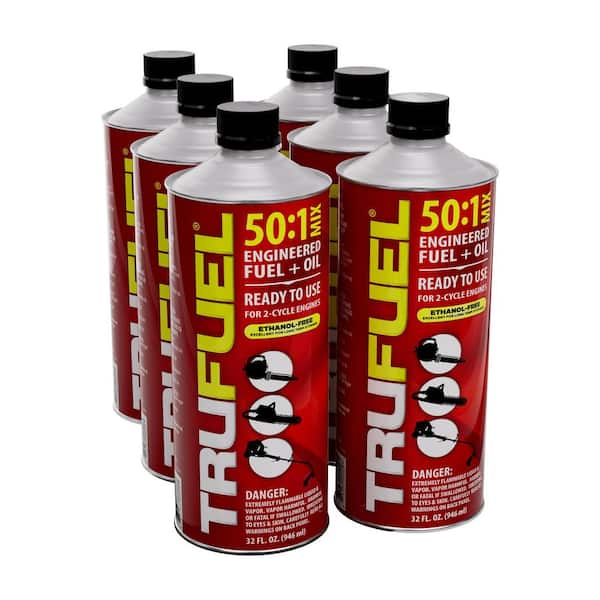 TruFuel 2-Cycle 50:1 Pre-Mixed Fuel and Oil 32 oz. (6-Pack)
