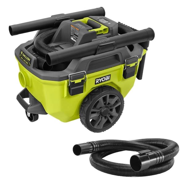 RYOBI ONE+ 18V Cordless 6 Gal. Wet Dry Vacuum (Tool Only) with 7 ft. x 1-7/8 in. Replacement Hose