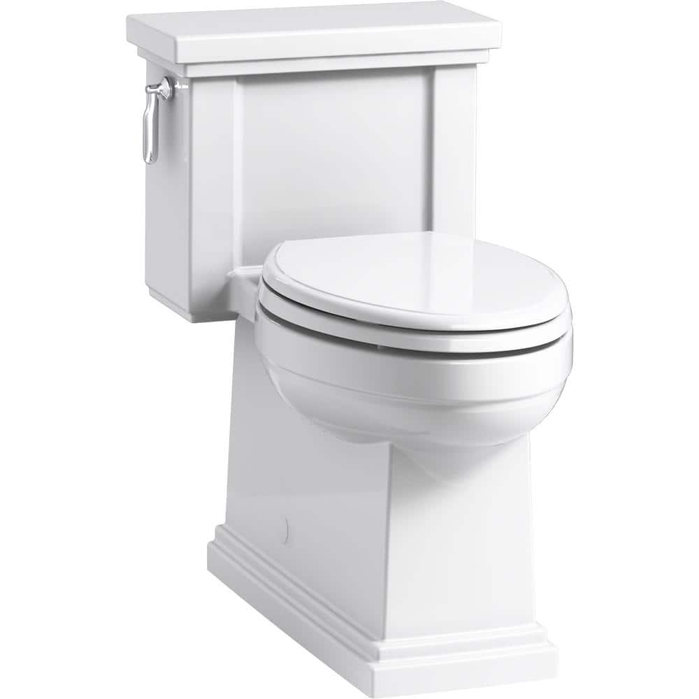 White High Efficiency Comfort Height One-Piece Elongated Toilet