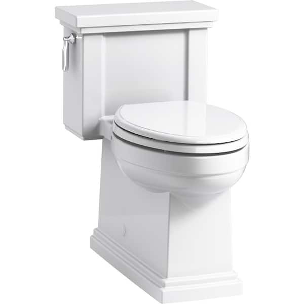 KOHLER Tresham 12 in. Rough In 1-Piece 1.28 GPF Single Flush Elongated Toilet in White Seat Included