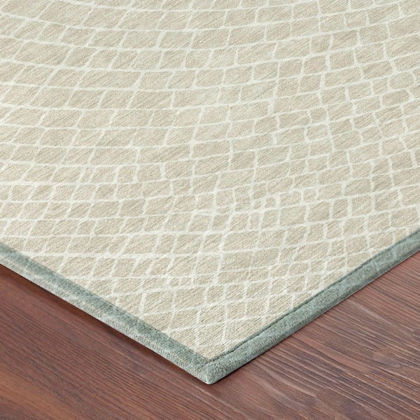 Chantille Machine Washable Indoor/Outdoor Abstract ACN2455 Beige 8 ft. x 10 ft. Area Rug