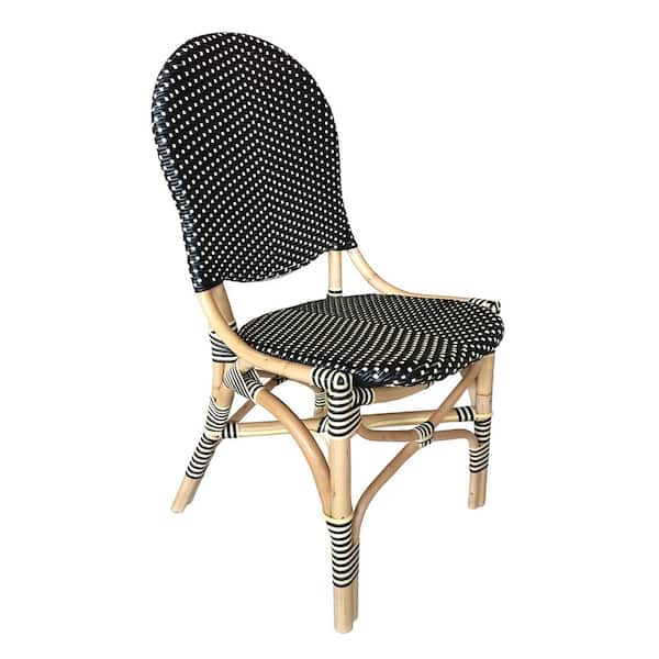 Padma's Plantation French black/white Bistro Chair (Set of 2)