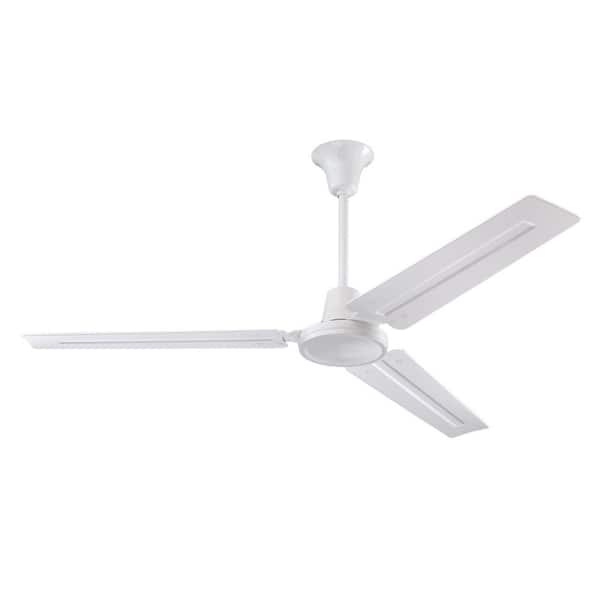 Westinghouse Jax Industrial-Style 56 in. White Ceiling Fan with Wall Control, J-hook