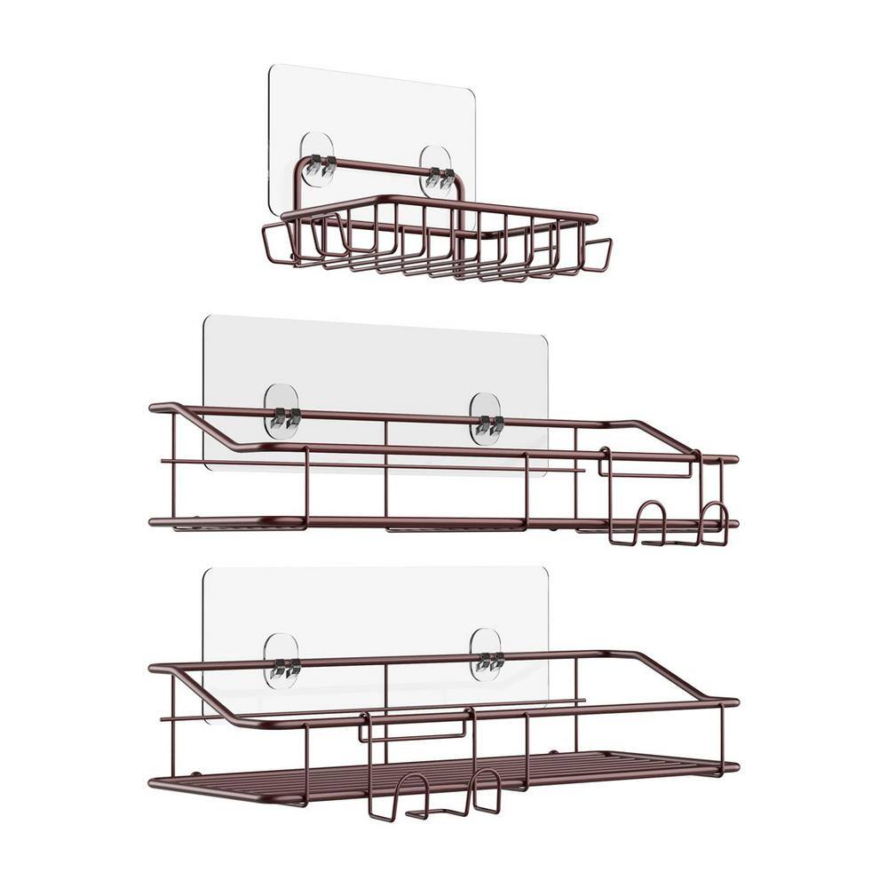 Cubilan Wall Mounted Bathroom Shower Caddies Stainless Steel Storage Basket with Soap Holder and