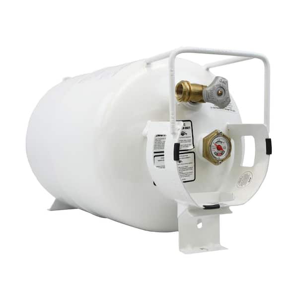 Flame King 30 lb. Horizontal Propane Tank Refillable Cylinder with OPD Valve and Gauge
