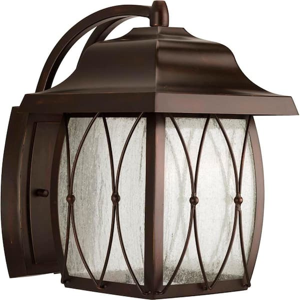 Progress Lighting Montreux Collection Antique Bronze 1-light LED Wall Lantern-DISCONTINUED