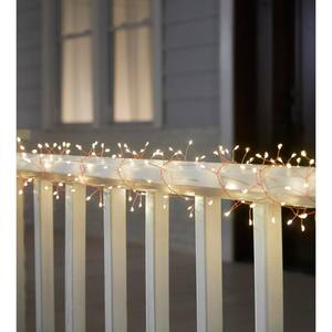 Outdoor/Indoor 9 ft. Battery Operated 200 Micro Bulbs LED Willow String Light