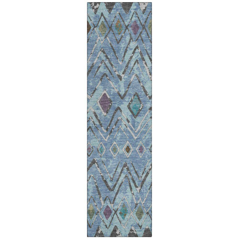Chantille Machine Washable Indoor/Outdoor Abstract ACN2702 Blue 2 ft. x 7 ft. Runner Rug price history on PriceWatchPro