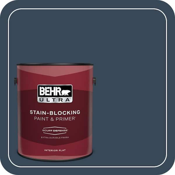BEHR ULTRA 1 gal. #570F-7 Midnight Dream Extra Durable Flat Interior Paint & Primer