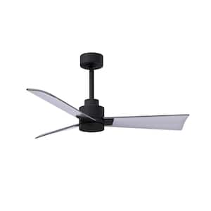 Alessandra 42 in. 6 Fan Speeds Ceiling Fan in Black with Remote Control Included