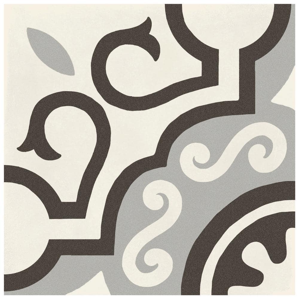 D_Segni Parisian Smoke Blend 4 in. x 4 in. Glazed Porcelain Floor and Wall Sample Tile price history on PriceWatchPro