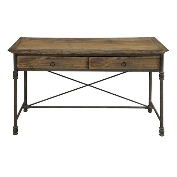 Elle solid acacia store wood desk