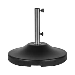 24 in. Dia, US Weight Fillable 120 lbs. Capacity Commercial Free Standing Patio Umbrella Base in Black