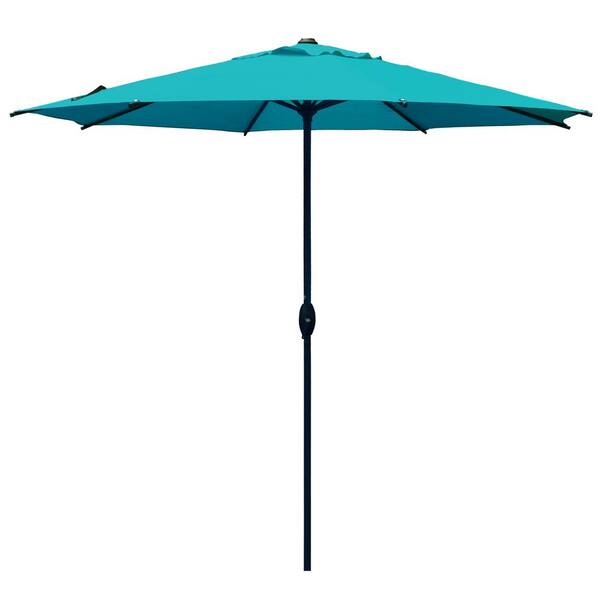 Abba Patio 9 Ft Outdoor Table Market, Turquoise Outdoor Umbrella