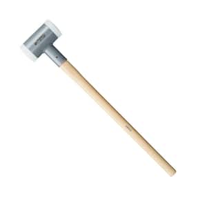 10 lb. Dead-Blow Sledgehammer with Hickory Handle and Replaceable Nylon Face Inserts