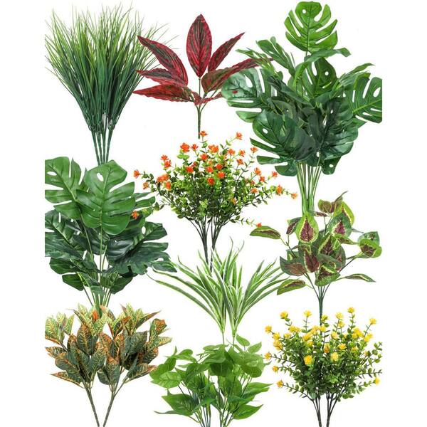 green hanging plants Nearly Natural Green Variegated Wandering Jew Hanging Basket Artificial Plant