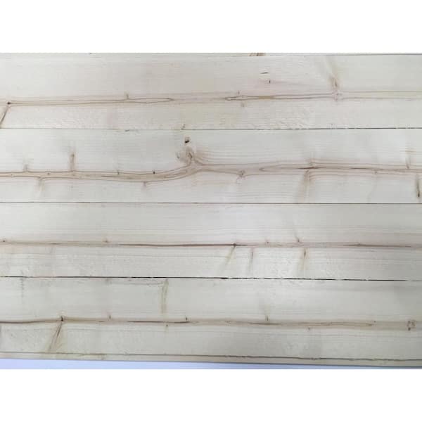 1 in. x 6 in. x 8 ft. Premium Nickel Gap Pattern Whitewood Board