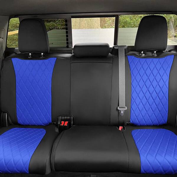 Fh Group Neoprene Custom Fit Seat Covers For 2019 2022 Gmc Sierra 1500 2500hd 3500hd Base To Sle Dmcm5009blue Rear The Home Depot - Custom Fit Chevrolet Seat Covers