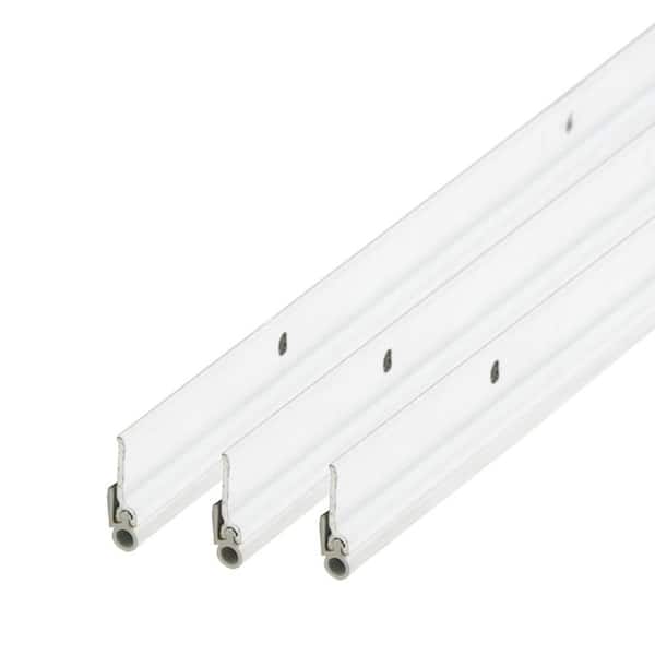 1.25 in. x 84 in. White Screw-On Top and Sides Door Weatherstripping Kit