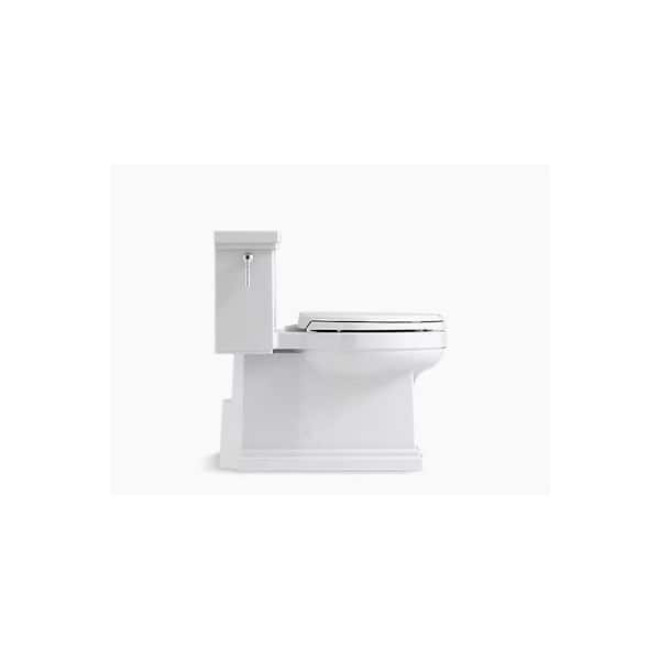 Tresham 12 in. Rough In 1-Piece 1.28 GPF Single Flush Elongated Toilet in White Seat Included