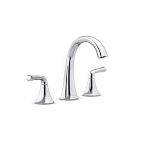 Sundae 8 in. Widespread Double Handles Bathroom Faucet in Polished Chrome