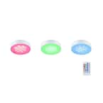 3-Light LED RGB Puck Light Kit