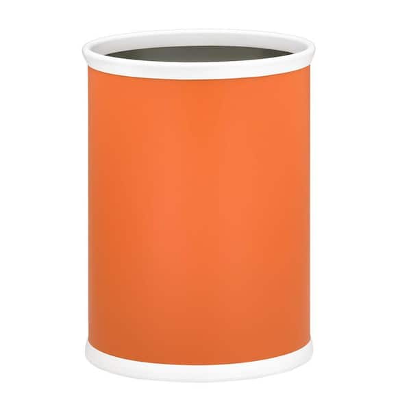 Bartenders Choice Fun Colors Spice Orange 13 Qt. Oval Waste Basket